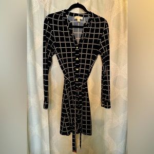 Michael Michael Kors button front navy dress. P/M